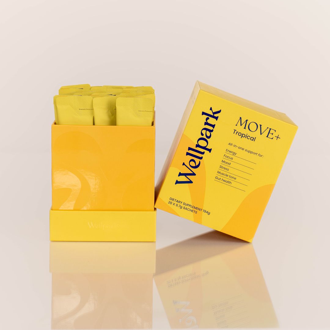 Wellpark MOVE+ Tropical box with lid off